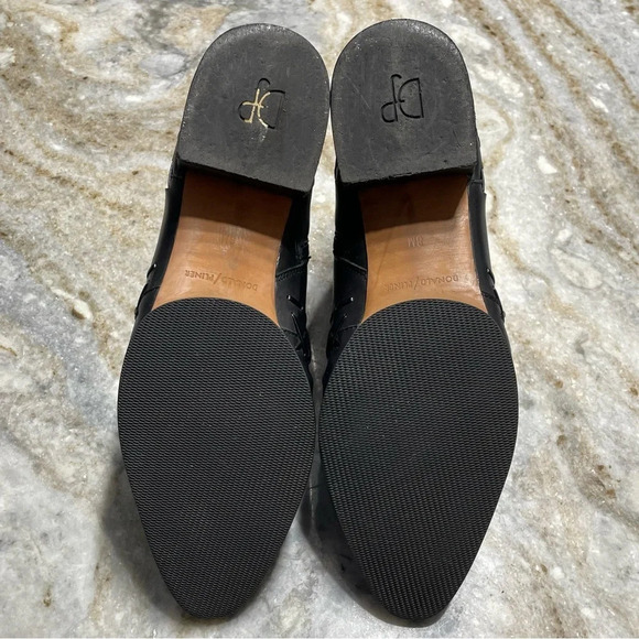 DONALD PLINER Bowery Black Leather Heel Western Style Boots Shoes Women’s 8 - Picture 9 of 11